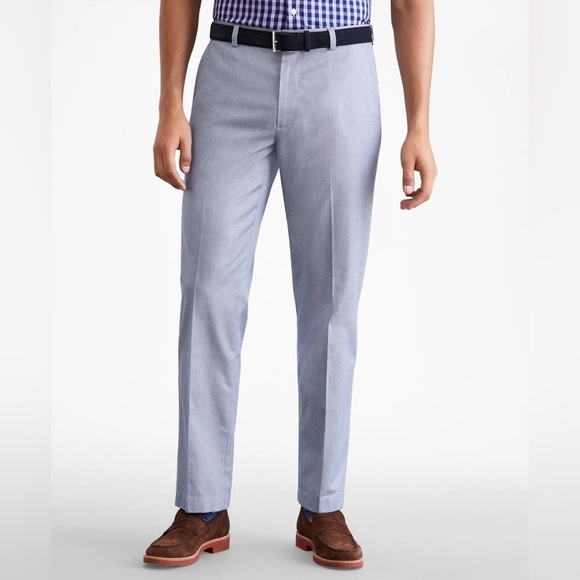 Brooks Brothers Clark Fit Lightweight Advantage Seersucker Cotton Chino Pants